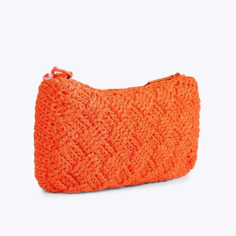 Borse Crossbody Donna Kurt Geiger London Crochet Multi Arancioni Italia | GF43-201