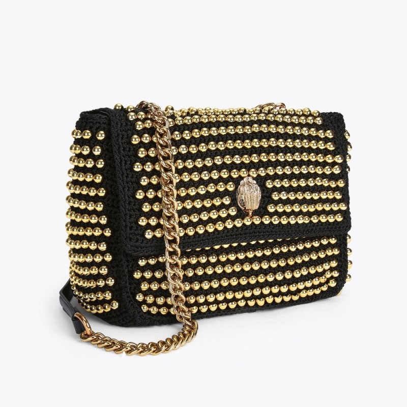 Borse Crossbody Donna Kurt Geiger London Crochet Stud Kensington Nere Italia | YM05-681