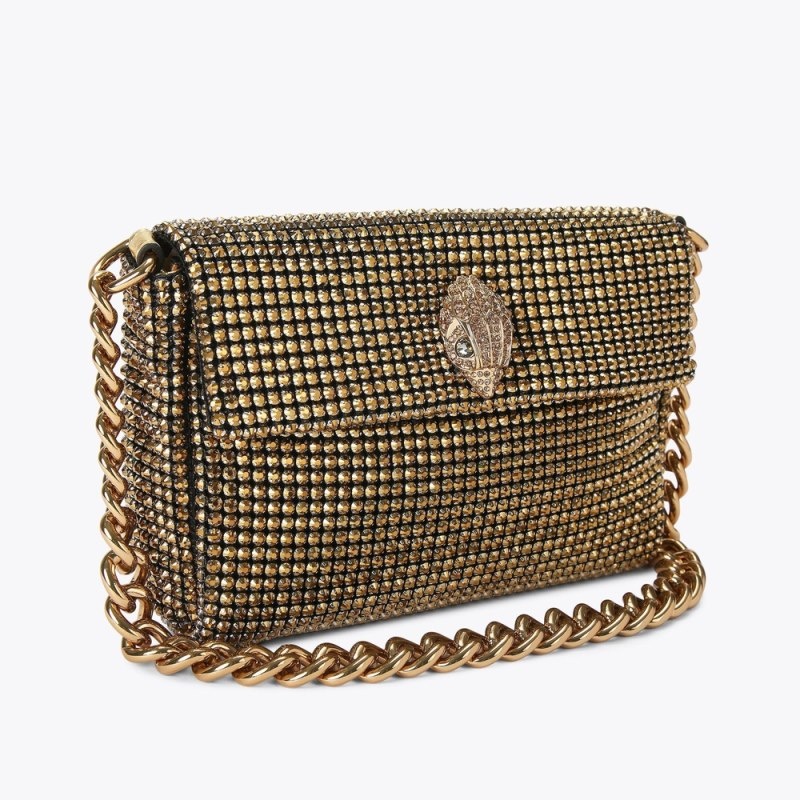 Borse Crossbody Donna Kurt Geiger London Small Party Bag Oro Italia | MQ85-596