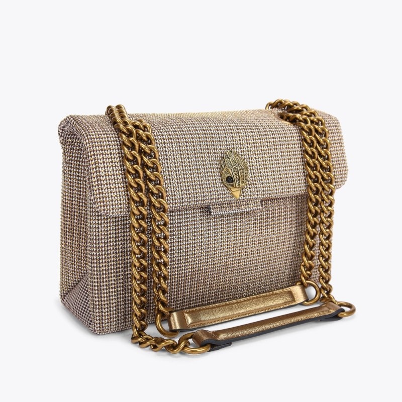 Borse Crossbody Donna Kurt Geiger London Fabric Kensington Beige Italia | IE91-753