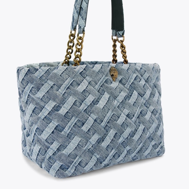 Borse Tote Donna Kurt Geiger London Kensington Soft Shopper Denim Italia | ED28-270