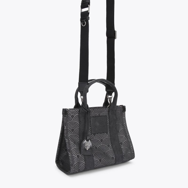 Borse Tote Donna Kurt Geiger London Small Southbank Nere Italia | LK20-475