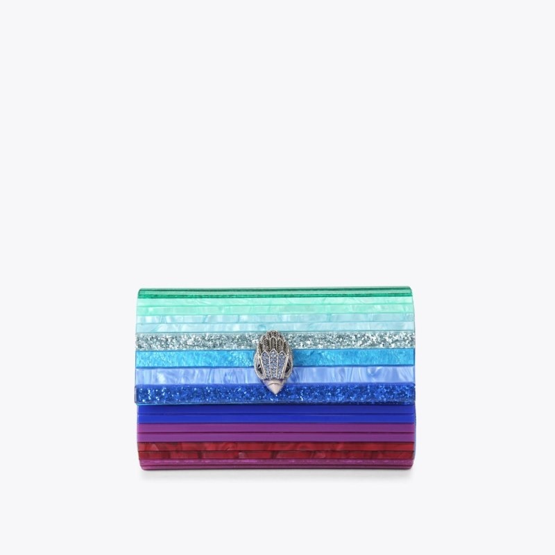 Clutches Donna Kurt Geiger London Party Eagle Blu Italia | KW24-147