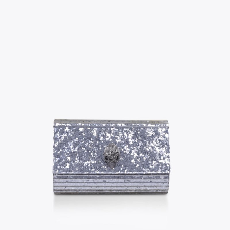 Clutches Donna Kurt Geiger London Party Eagle Drench Argento Italia | YQ27-235