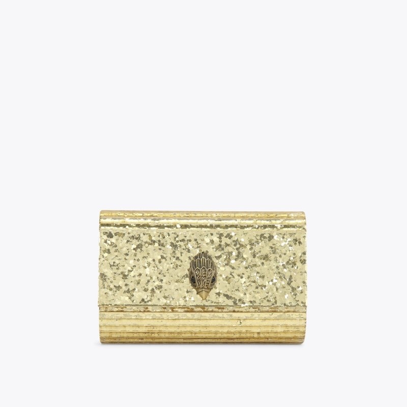 Clutches Donna Kurt Geiger London Party Eagle Drench Oro Italia | EG98-293