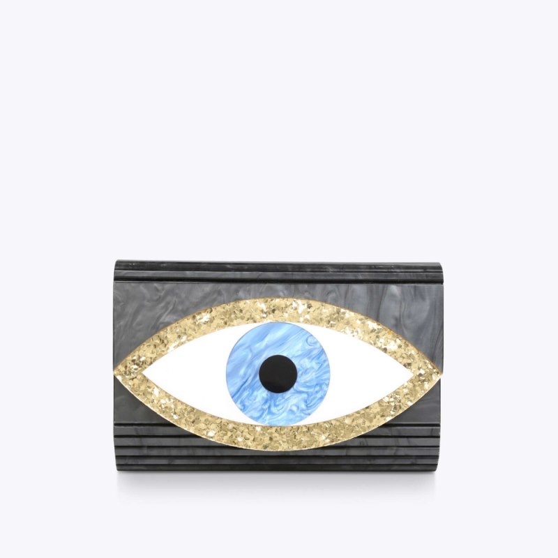 Clutches Donna Kurt Geiger London Eye Party Envelope Nere Italia | QG43-443