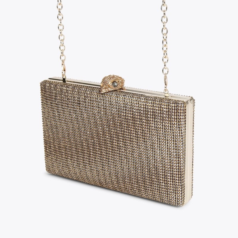 Clutches Donna Kurt Geiger London Crystal Kensington Beige Italia | IP09-061