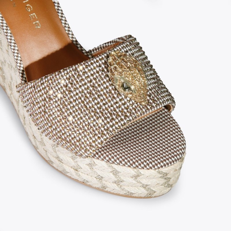 Espadrillas Donna Kurt Geiger London Kensington Heel Beige Italia | LL28-094