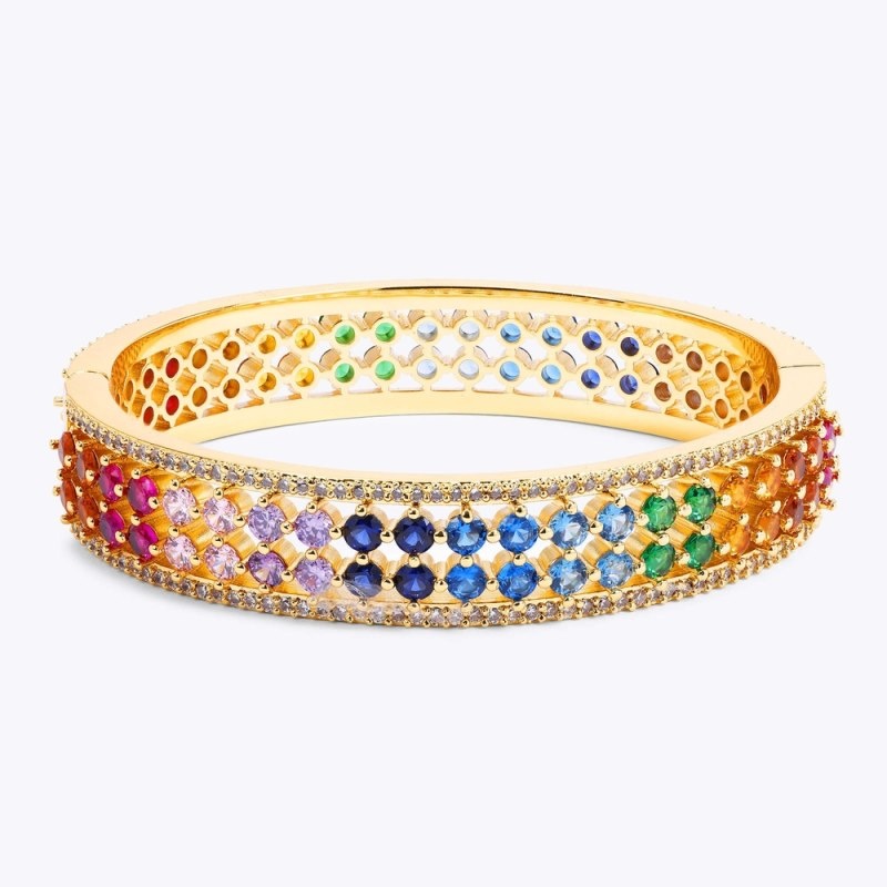 Gioielli Donna Kurt Geiger London Rainbow Mesh Bangle Colorate Italia | JY97-806