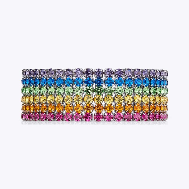 Gioielli Donna Kurt Geiger London Multi Tennis Bracelet Colorate Italia | PT41-873