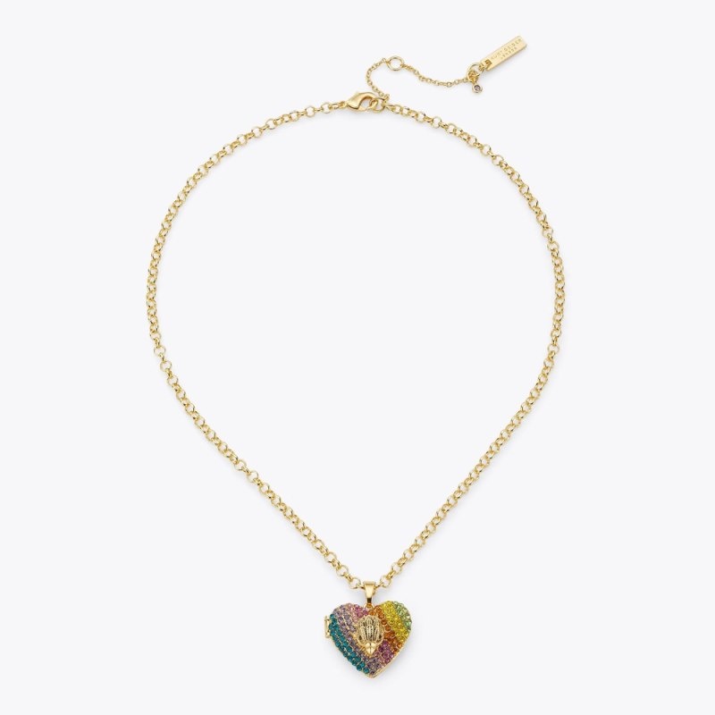 Gioielli Donna Kurt Geiger London Heart Locket Necklace Colorate Italia | XC54-153