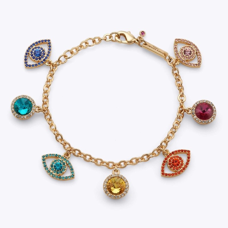 Gioielli Donna Kurt Geiger London Eye Crystal Bracelet Oro Italia | AZ63-660