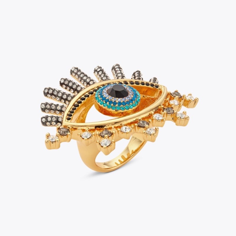 Gioielli Donna Kurt Geiger London Evil Eye Ring Metal Italia | DJ98-339