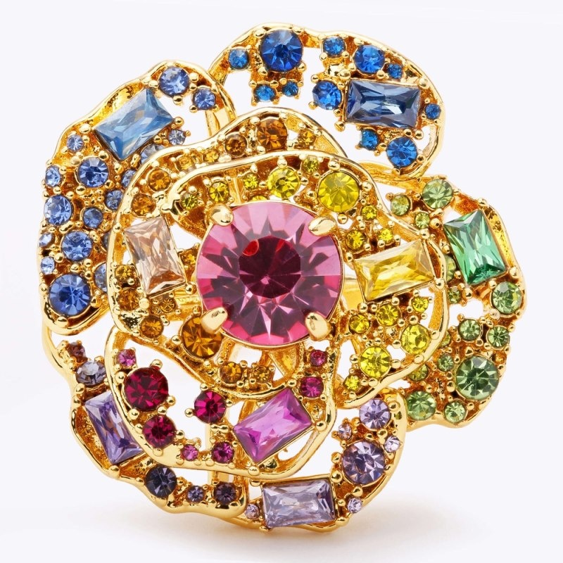 Gioielli Donna Kurt Geiger London Mw Bloom Ring Colorate Italia | VE03-199