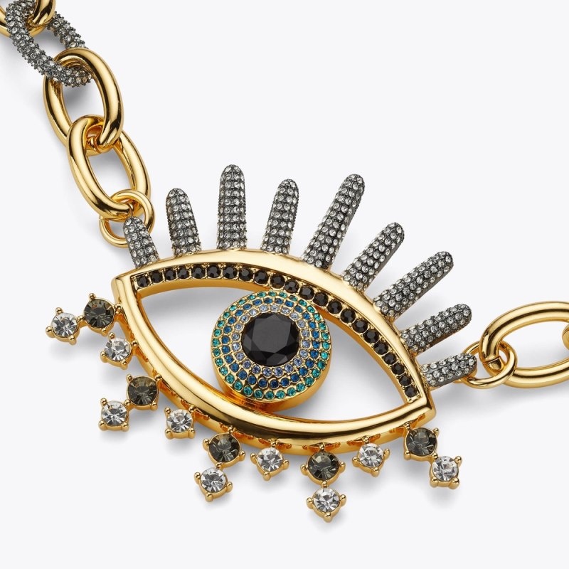 Gioielli Donna Kurt Geiger London Evil Eye Necklace Metal Italia | NN77-395