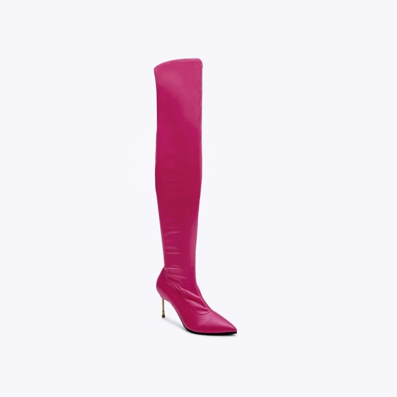 Stivali Ginocchio  Donna Kurt Geiger London Barbican Fushia Italia | YE01-024