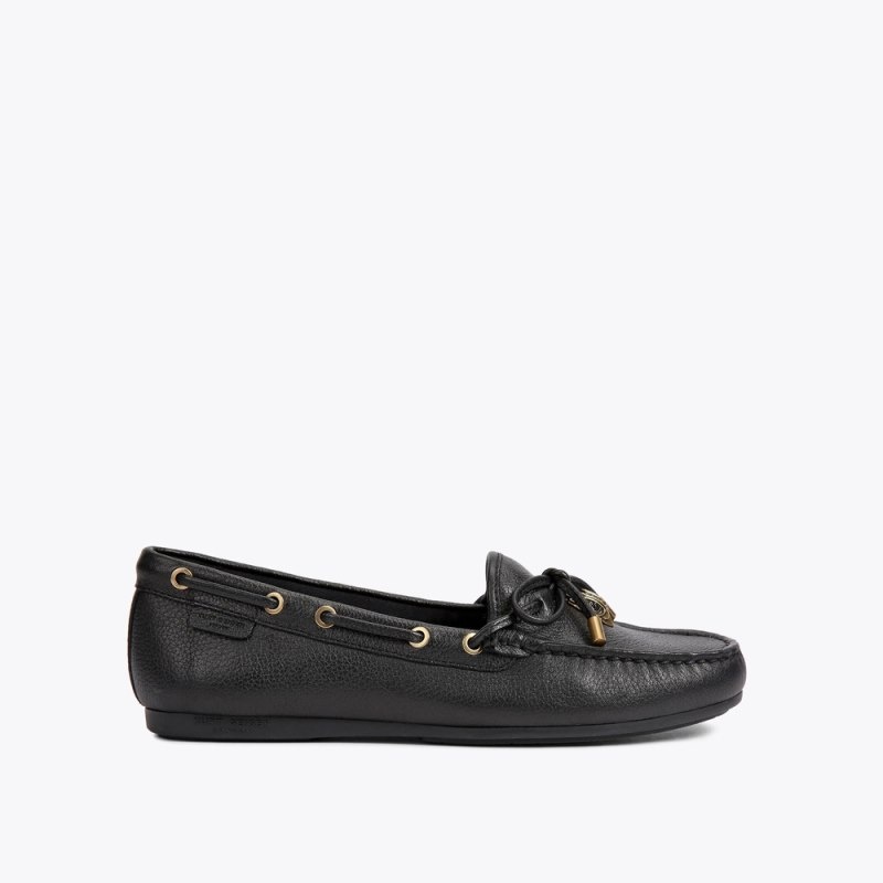 Mocassini Donna Kurt Geiger London Eagle Moccasin Nere Italia | BI43-490