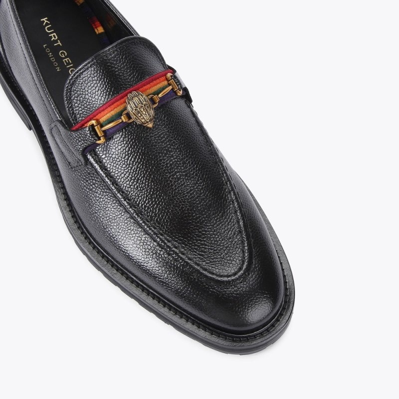 Mocassini Uomo Kurt Geiger London Bates Nere Italia | UP31-699