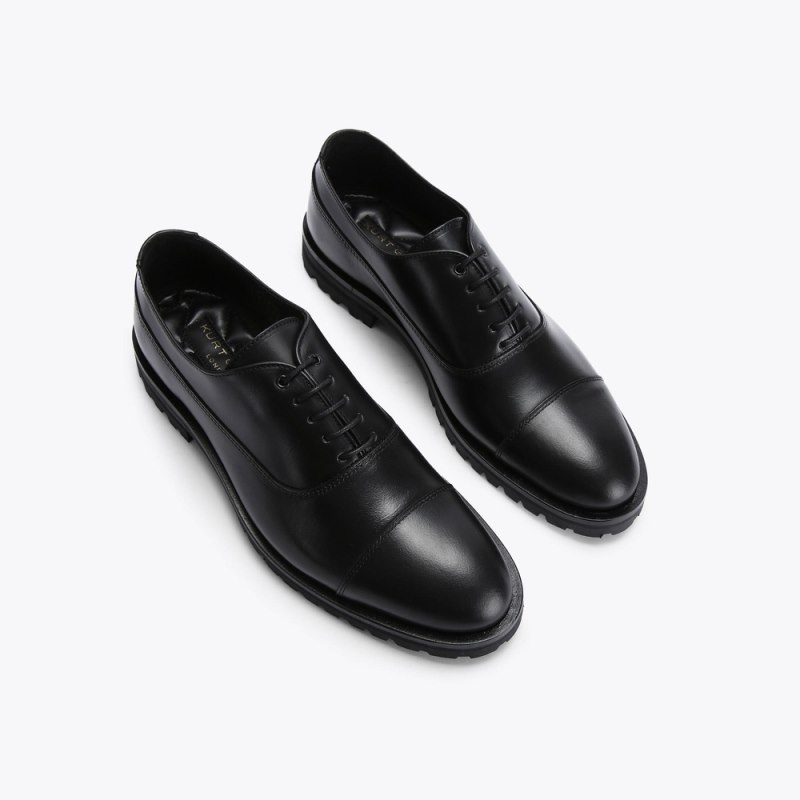 Mocassini Uomo Kurt Geiger London Hunt Oxford Nere Italia | OX42-319