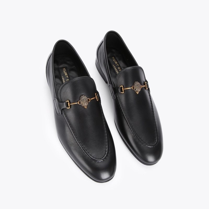 Mocassini Uomo Kurt Geiger London Ali Nere Nere Italia | KC99-237