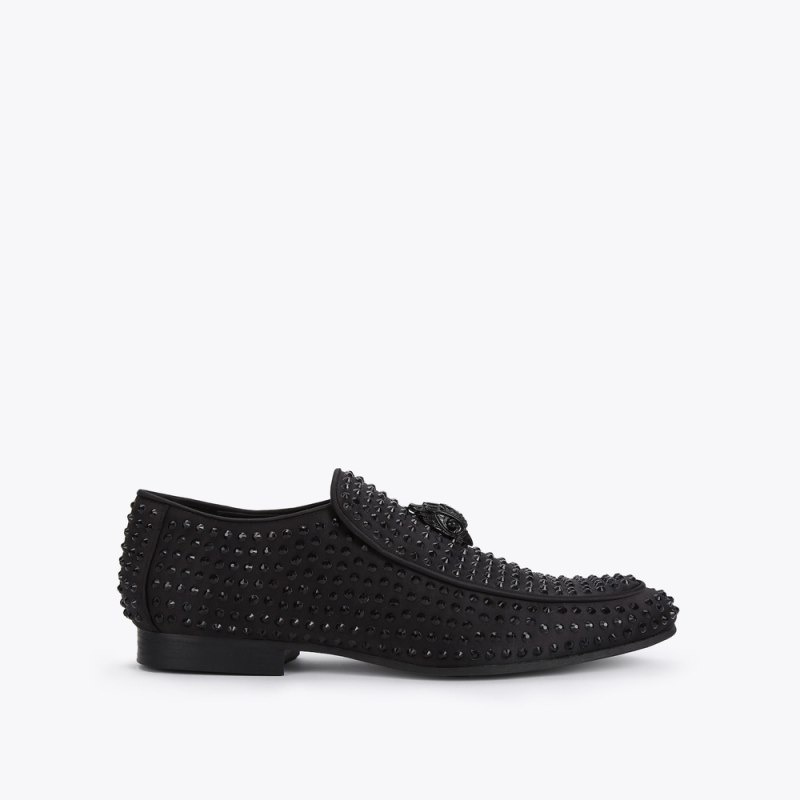 Mocassini Uomo Kurt Geiger London Hugh Nere Nere Italia | OQ70-137