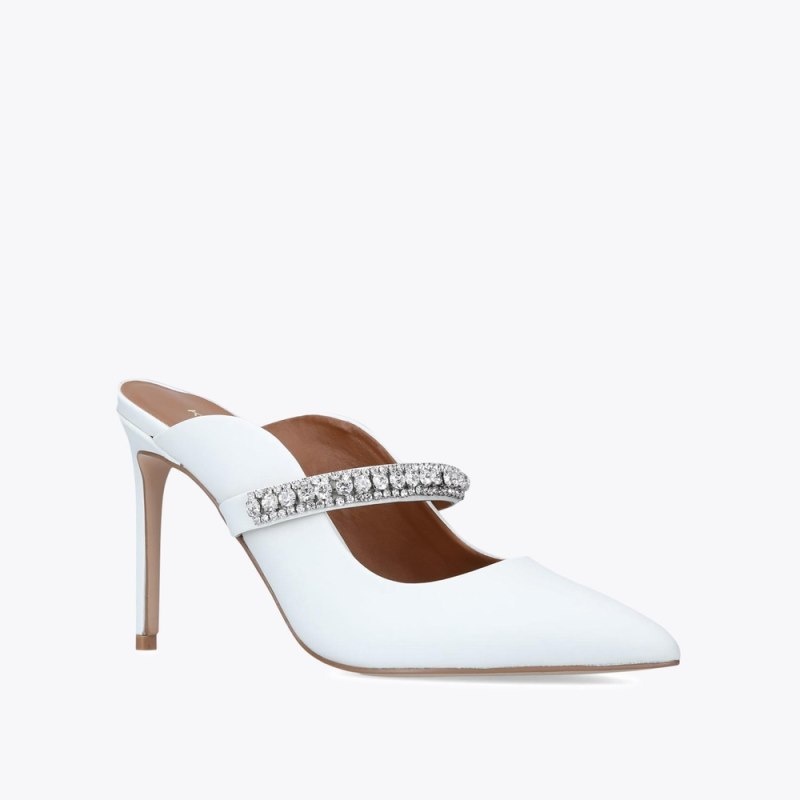 Mules Donna Kurt Geiger London Duke Bianche Italia | YQ14-460