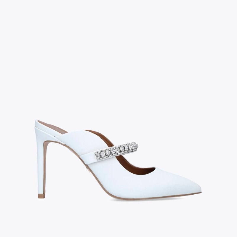 Mules Donna Kurt Geiger London Duke Bianche Italia | YQ14-460