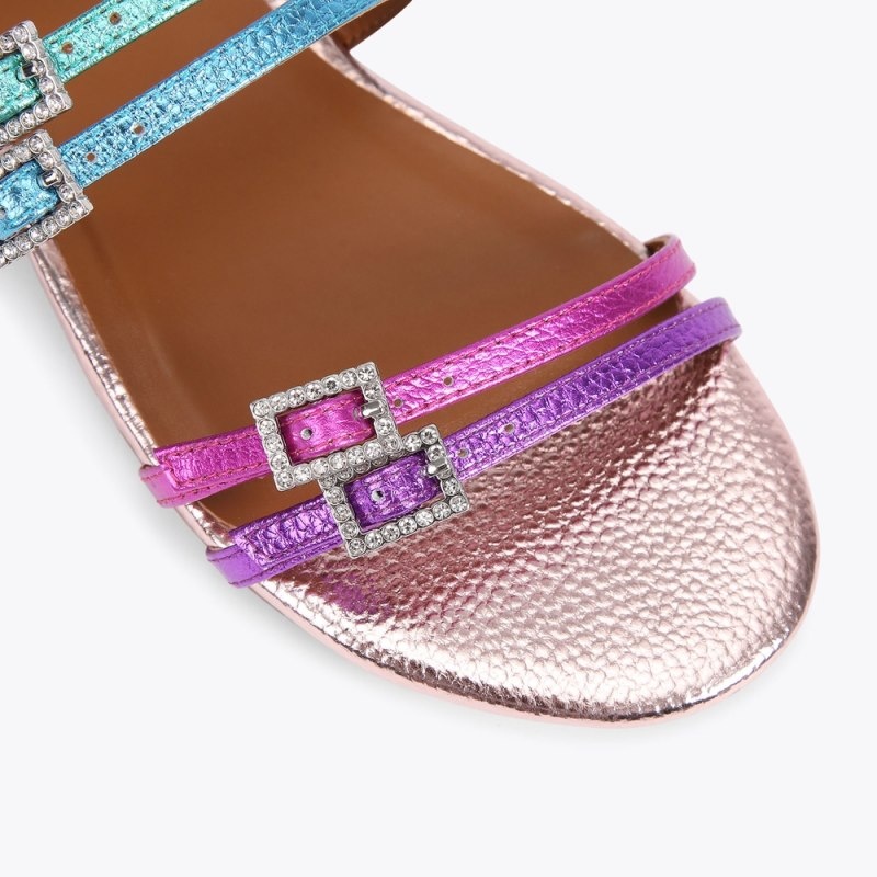 Sandali Donna Kurt Geiger London Pierra Basse Colorate Italia | PU35-487