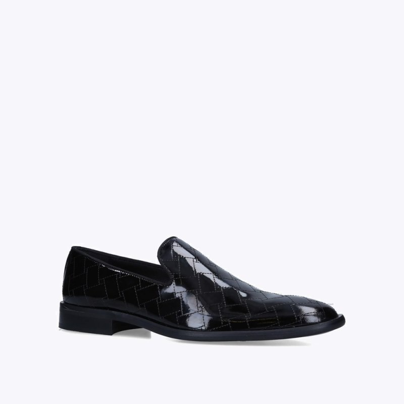 Scarpe da Sera Uomo Kurt Geiger London Spencer Stitch Loafer Nere Italia | SF40-353