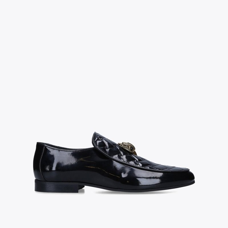 Scarpe da Sera Uomo Kurt Geiger London Hugh Eagle Loafer Nere Italia | SP40-149