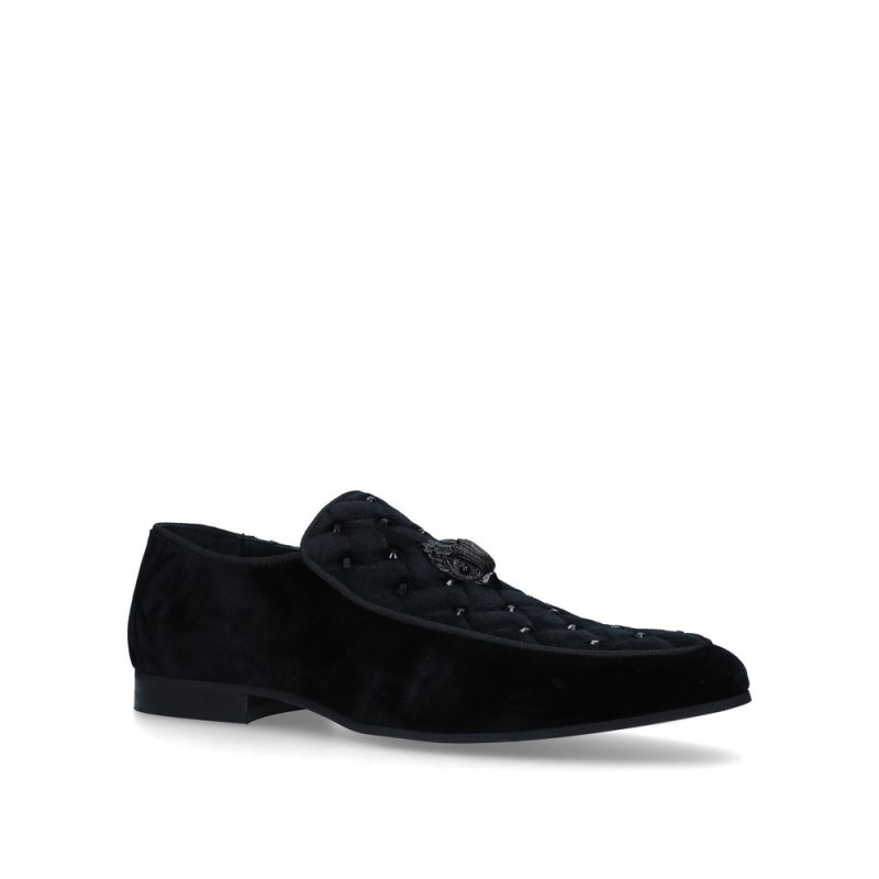 Scarpe da Sera Uomo Kurt Geiger London Hugh Eagle Stud Nere Italia | BU48-315