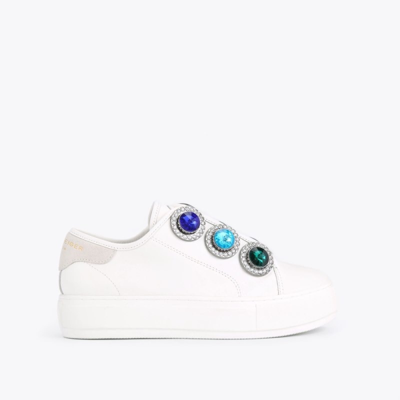 Sneakers Donna Kurt Geiger London Laney Octavia Bianche Italia | BV96-778