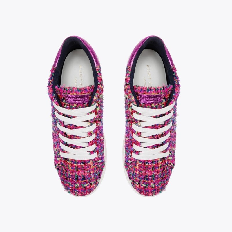 Sneakers Donna Kurt Geiger London Laney Tweed Fushia Italia | SG22-980