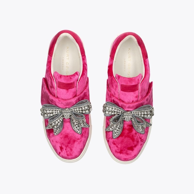 Sneakers Donna Kurt Geiger London Laney Bow Rosa Italia | RD50-667