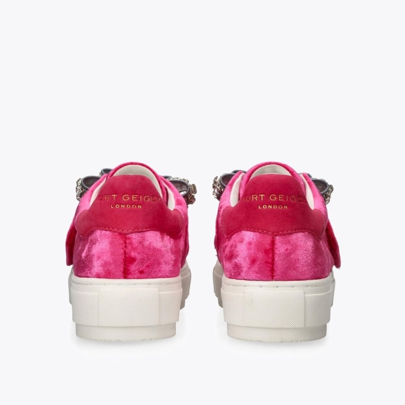 Sneakers Donna Kurt Geiger London Laney Bow Rosa Italia | RD50-667