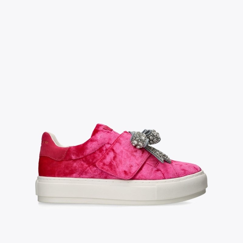 Sneakers Donna Kurt Geiger London Laney Bow Rosa Italia | RD50-667