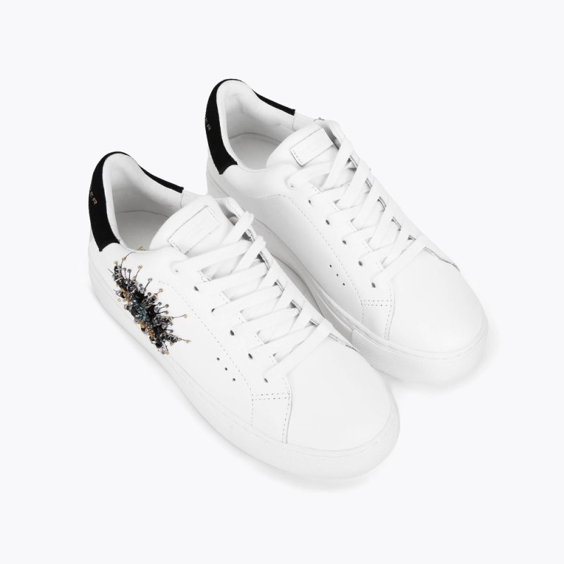 Sneakers Donna Kurt Geiger London Laney Eye Bianche Italia | HW99-137