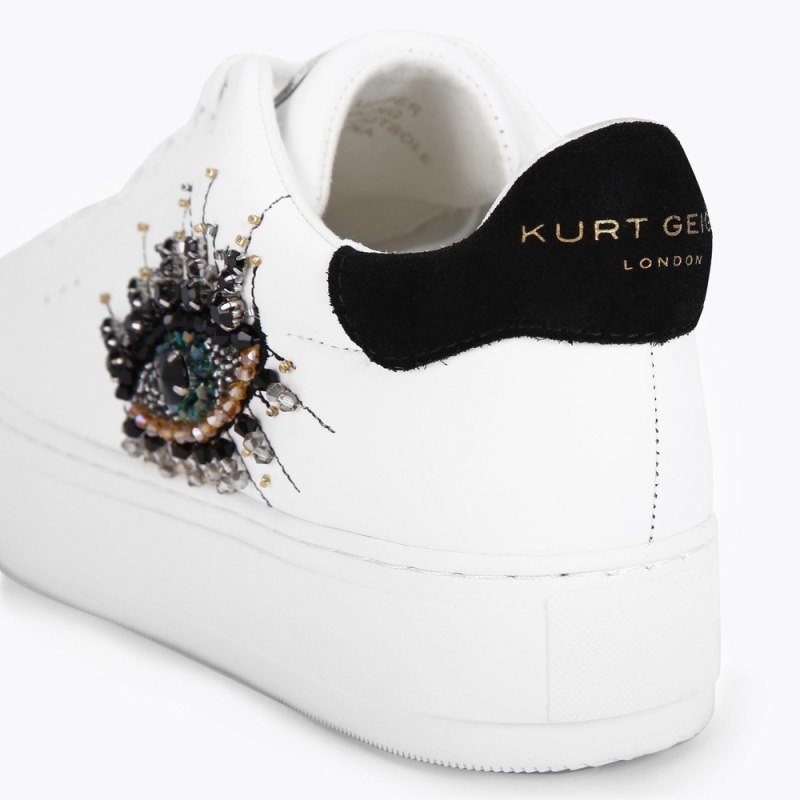 Sneakers Donna Kurt Geiger London Laney Eye Bianche Italia | HW99-137