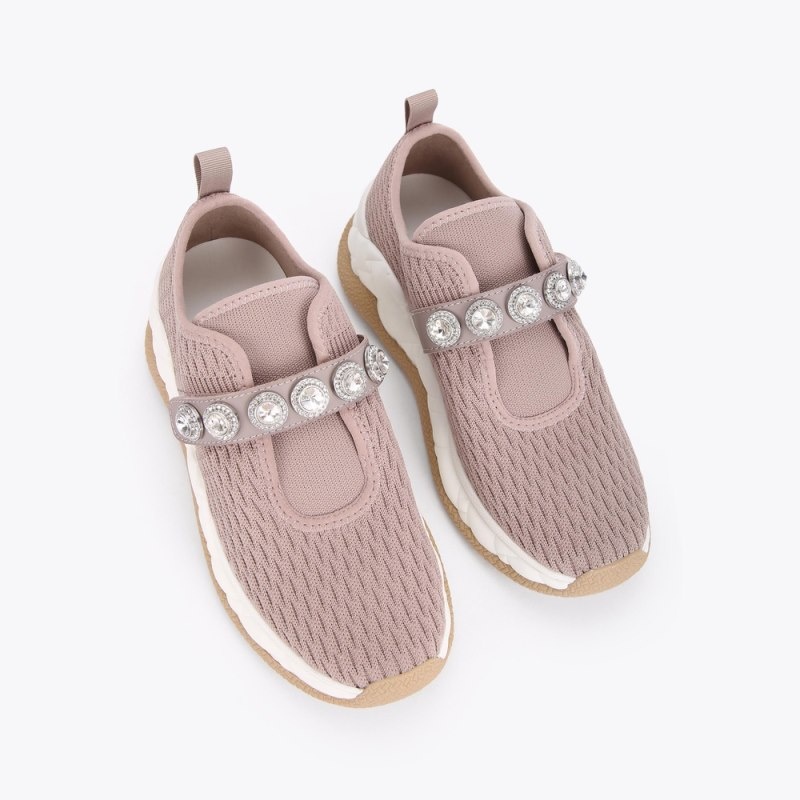 Sneakers Donna Kurt Geiger London London Knit Jewel Blush Italia | NK45-529