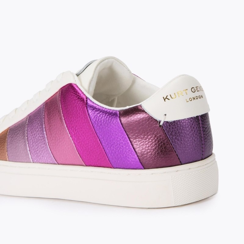 Sneakers Donna Kurt Geiger London Lane Stripe Rosa Italia | YB00-343