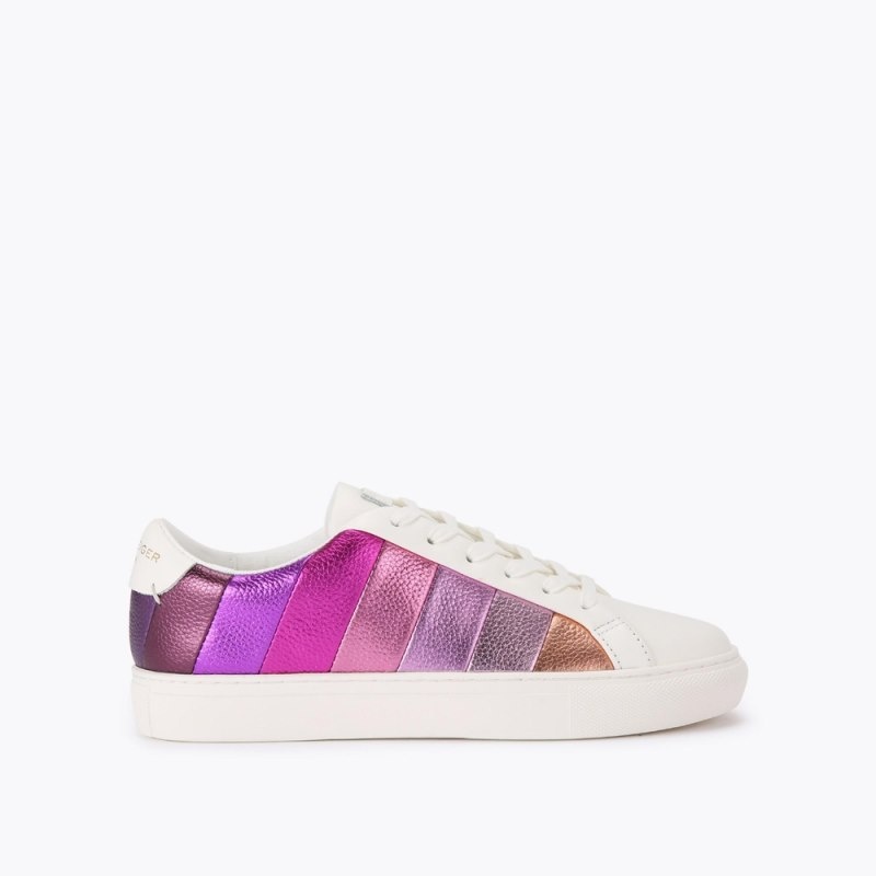 Sneakers Donna Kurt Geiger London Lane Stripe Rosa Italia | YB00-343