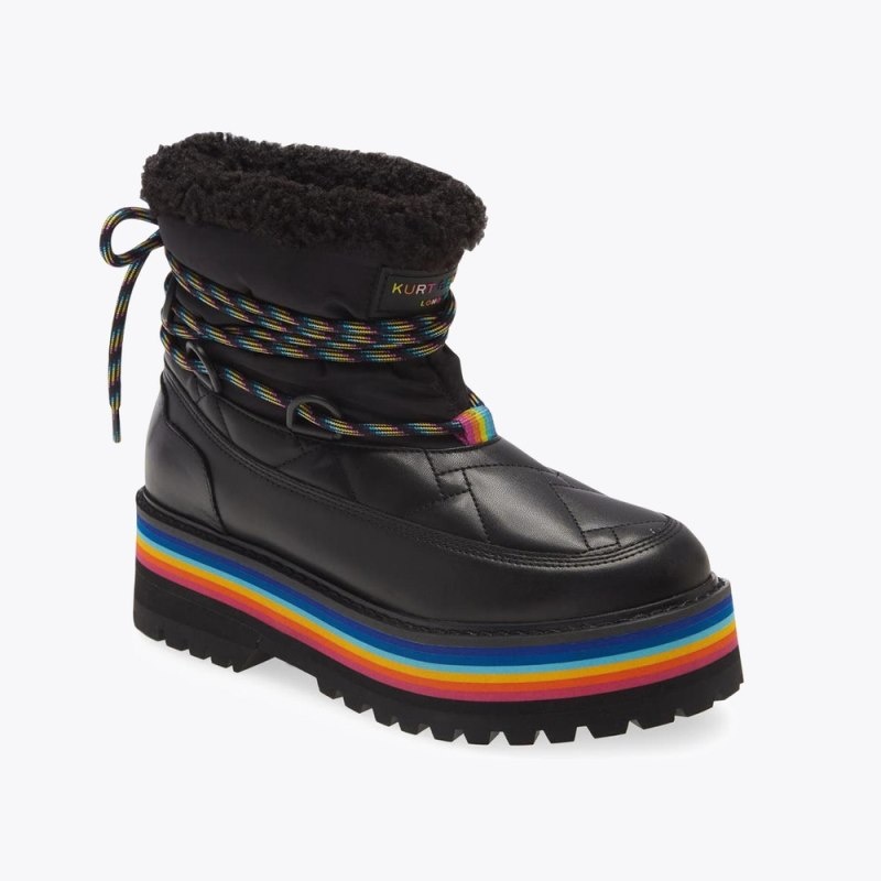 Stivali Donna Kurt Geiger London Toronto Rainbow Nere Italia | KG79-721