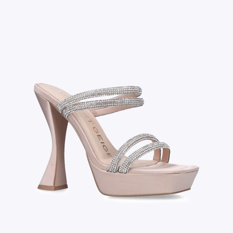 Tacchi Donna KG Kurt Geiger Flare Mule Blush Italia | QJ17-129