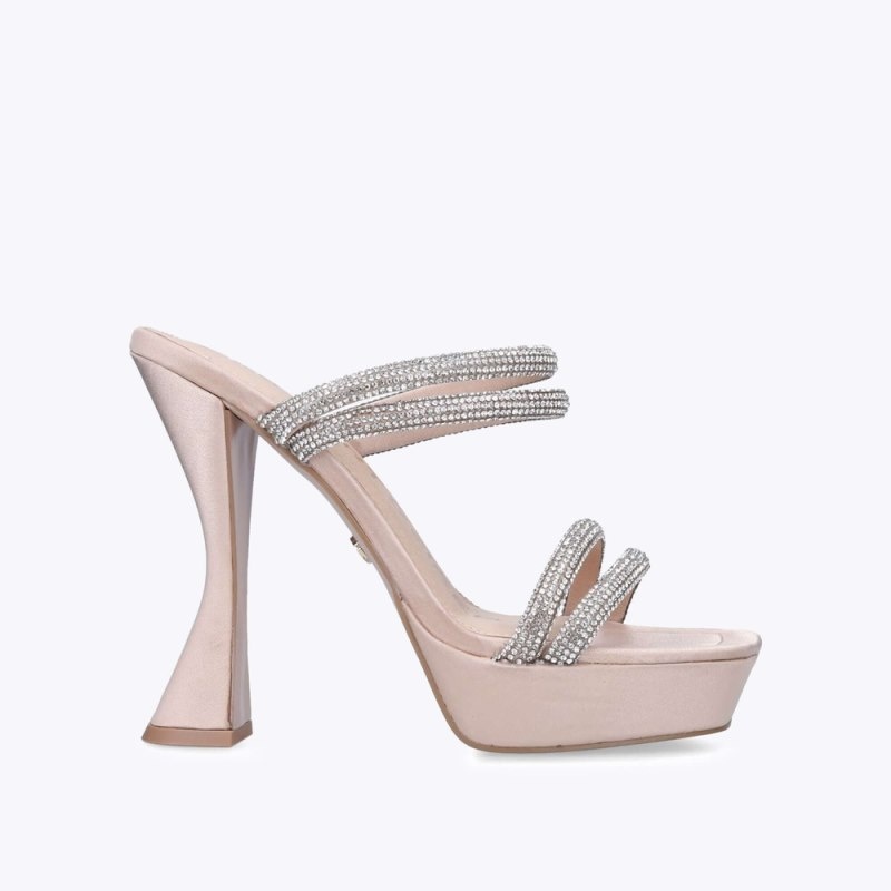 Tacchi Donna KG Kurt Geiger Flare Mule Blush Italia | QJ17-129