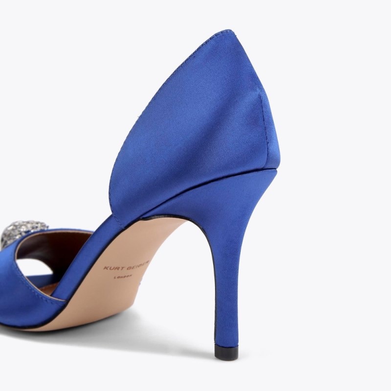 Tacchi Donna Kurt Geiger London Kensington D'Orsay Sandal Blu Italia | XM48-464