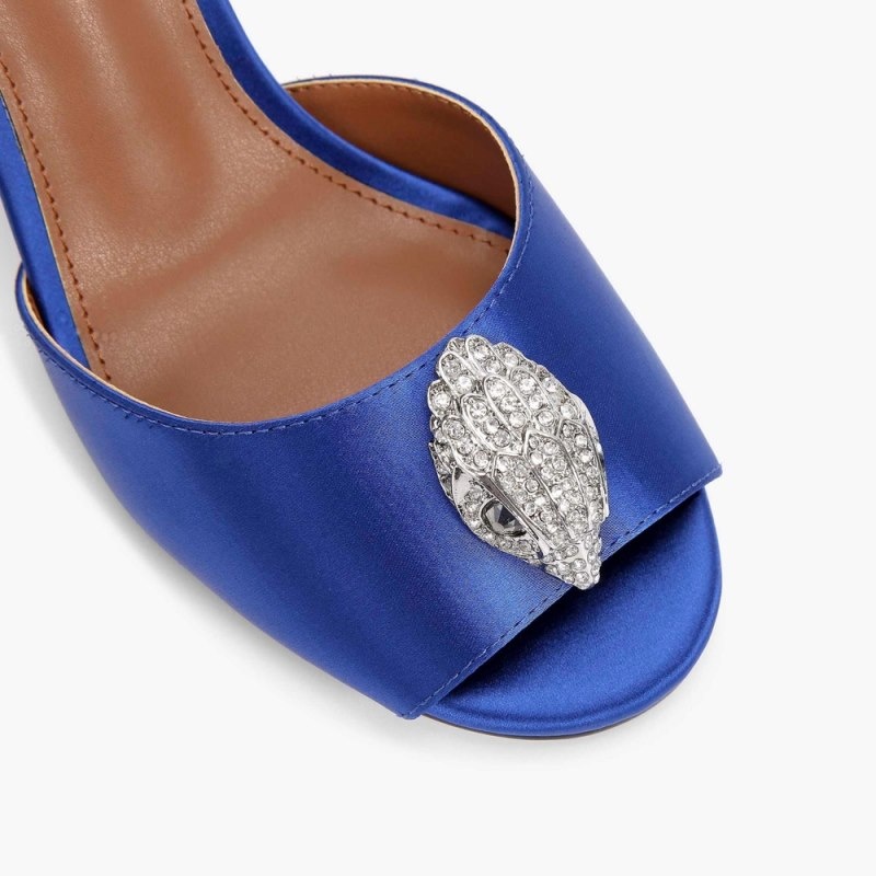 Tacchi Donna Kurt Geiger London Kensington D'Orsay Sandal Blu Italia | XM48-464