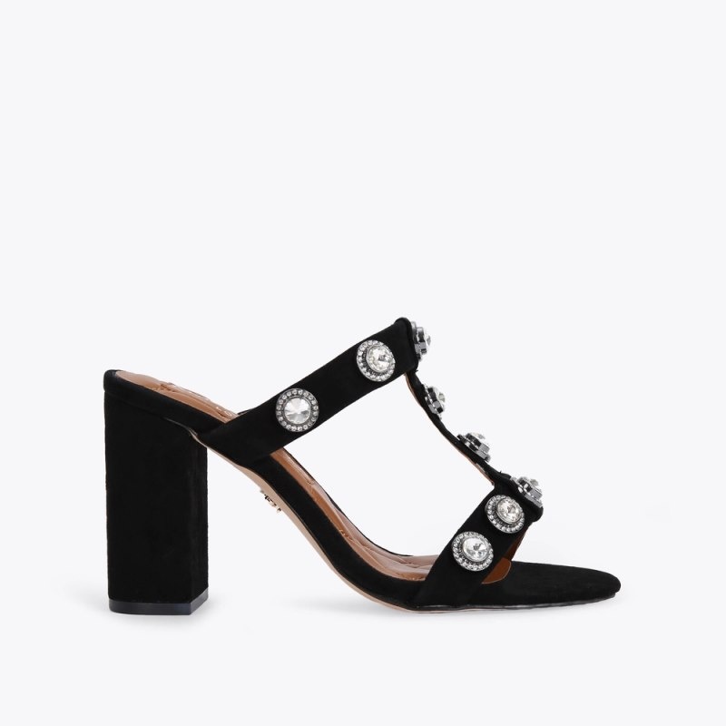 Tacchi Donna Kurt Geiger London Octavia Block Mule Nere Italia | DU19-898