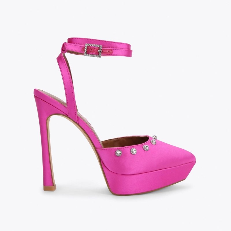 Tacchi Donna Kurt Geiger London Octavia Platform Fushia Italia | RQ60-163