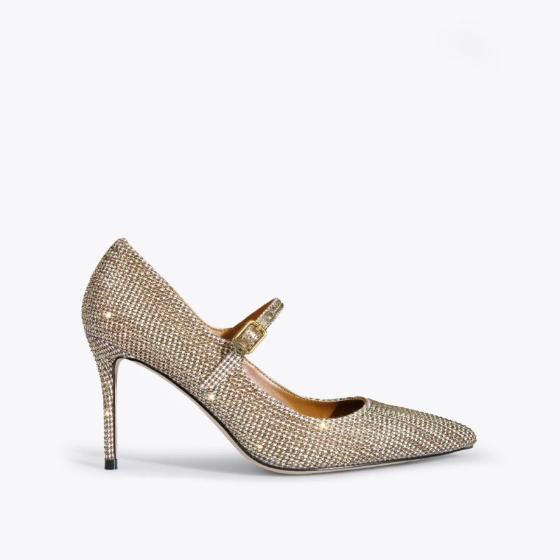 Tacchi Donna Kurt Geiger London Regent Point Mary Jane Beige Italia | NI88-071