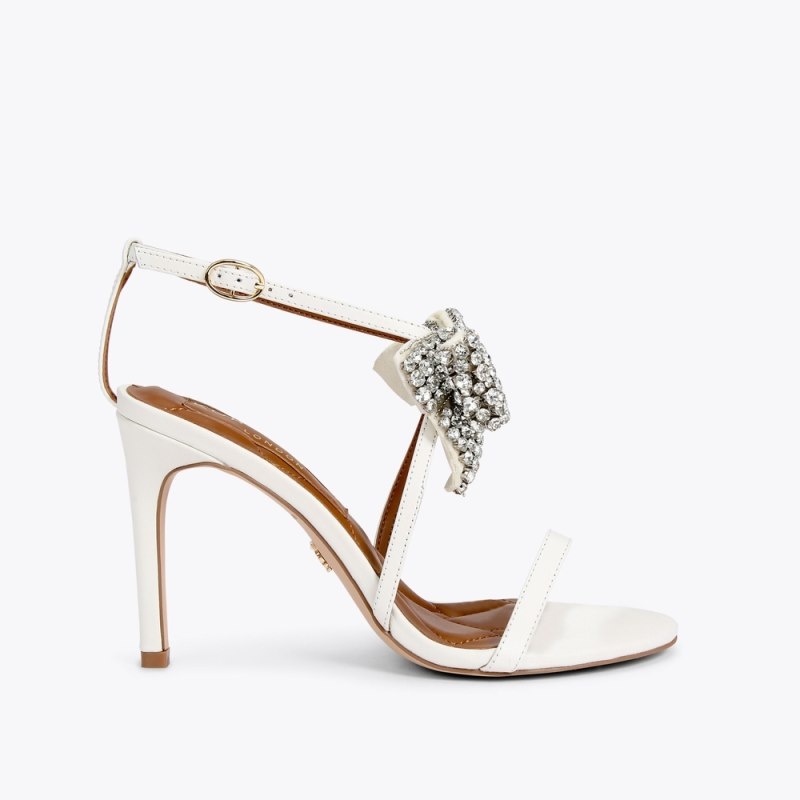 Tacchi Donna Kurt Geiger London Bromley Bow Sandal Bone Italia | HE11-262